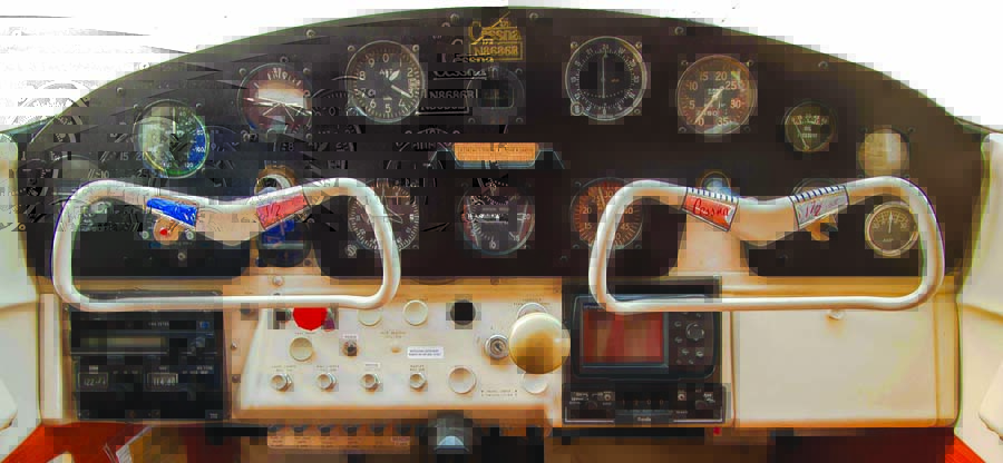 Aircraft like Cessna 172s have basic instrument panels without a lot of bezels.