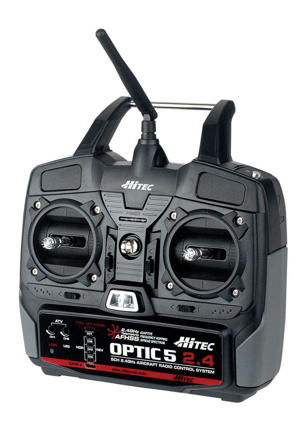 Hitec released the Optic 5, a new 5-Channel 2.4GHz Radio.