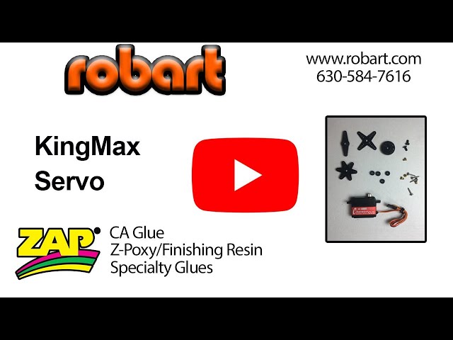 King Max servo available from Robart