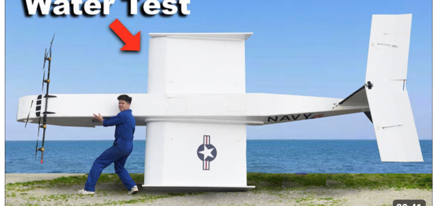 The RC Caspian Sea Monster Takes Flight!