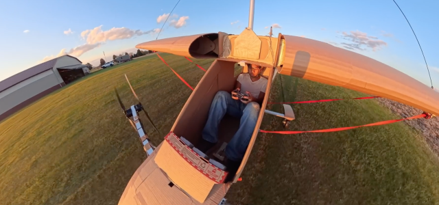 CARDBOARD Airplane for Human Flight?!
